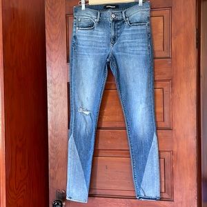 Size 6. Express. Two tone skinny stretch Jean.